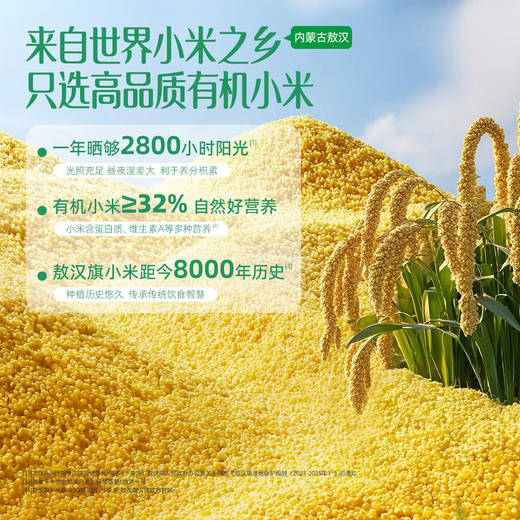 MM 山姆 英式有机无麸质小米软米饼 原味（2g*96袋） 商品图2