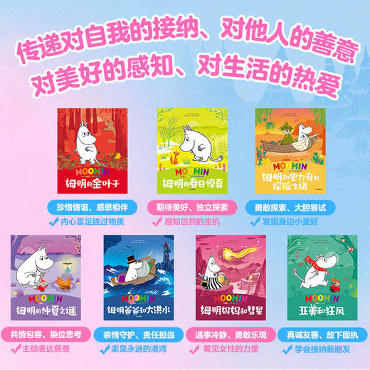 【2-8岁】亲爱的姆明：做内心富足的小孩-绘本礼盒 商品图2