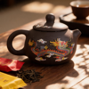 龙御宫廷大师手作茶叶茶具礼盒 正山小种+金骏眉+紫砂茶具套组 茶叶壮实匀整 茶香浓郁 精美礼盒 商品缩略图4