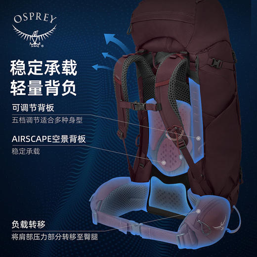 OSPREY KYTE 鹞鹰户外重装登山包双肩包女徒步专业大容量小鹰背包 商品图3