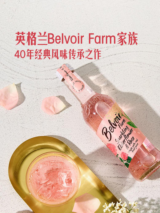 MM 山姆 英国进口 接骨木花玫瑰花风味汽水 275ml*6/12瓶 商品图2