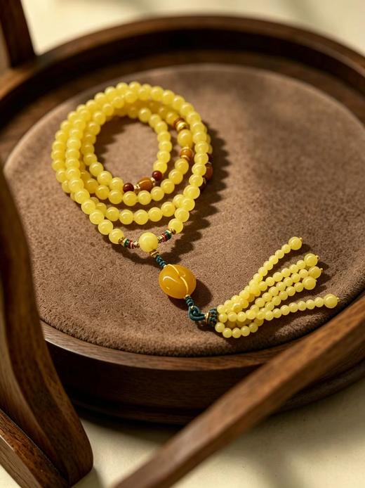 天然琥珀蜜蜡【花珀系列】典雅品质 感受自然之美 一花一世界 喆祥琥珀手链手串挂坠 商品图11