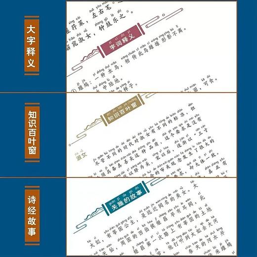 写给孩子的诗经（5册） 大字注音有声伴读 孩子国学启蒙书籍 商品图3
