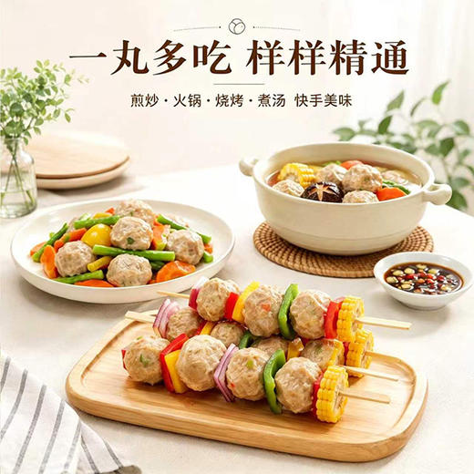 【真材实料】潮实 黑猪肉鲜蔬丸 250g/包 商品图4