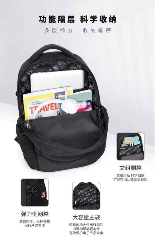 SUISSEWIN经典款双肩包 | 人体工学设计，柔软减压，舒适减负，专为当代都市精英打造 商品图5