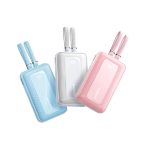 【新品】Anker安克 自带双C线10000mAh移动电源 35W快充可上飞机适配苹果17/小米/华为手机 A110L