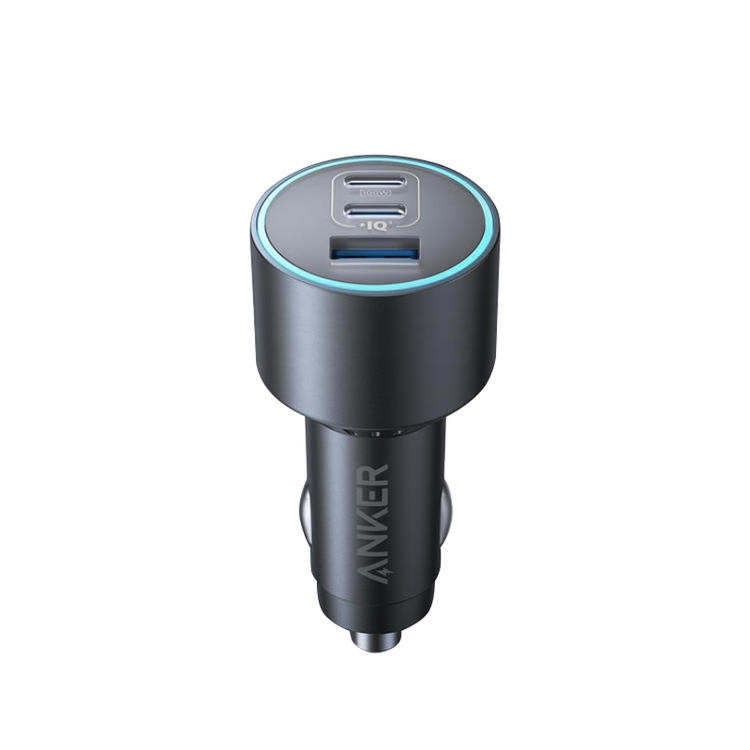 【热销】Anker安克167.5W车载充电器三口车充高效散热智能兼容多设备2C1A车载充电器 A2737