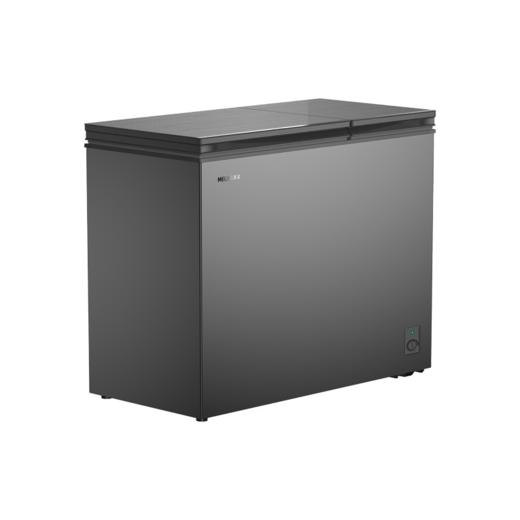 美菱 冰柜 BCD-220DTB(G23027) 典雅灰 220升 双温柜 顶开 卧式 双温双仓 13kg/24h PCM彩钢外观 一级能效 直冷 机械旋钮 压花铝板内胆 0.51kW·h/24h 商品图2