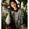 【棕调牛仔】复古拼色浅蓝牛仔灯芯绒裙套装★avann 商品缩略图1