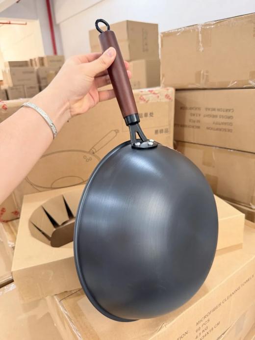 康巴赫 34cm 极铁炒锅 | 大牌正品，不含涂层，不仅可以煎炒炸、蒸炖煲煮也样样行！ 商品图4
