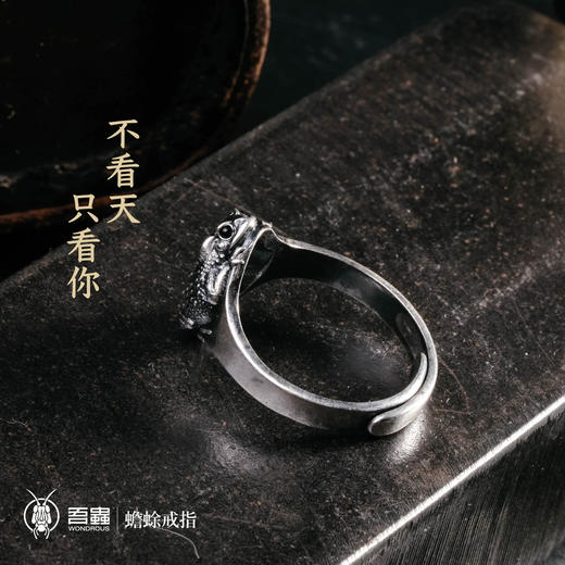 吾蟲-蟾蜍戒指 925银 动物造型 可调节银饰 开口指环【官方授权】【48小时发货】 商品图4