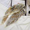 【质感柔润 多搭实用】梌野生 三宅简褶撞色丝巾 轻薄顺滑面料 佩戴舒适不压肤 商品缩略图6