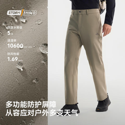 伯希和户外软壳裤男新款防风耐磨拒水长裤高弹保暖徒步登山裤子女 商品图1