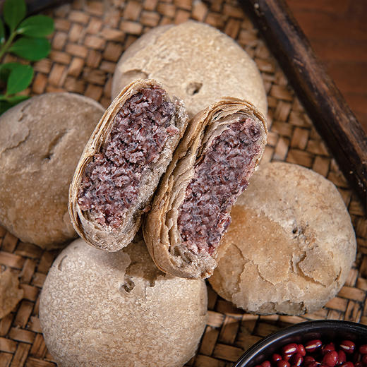 【礼盒装】金面杖 荞麦酥皮月饼礼盒 60g*24个（五仁12个+茯苓红豆12个） 商品图4