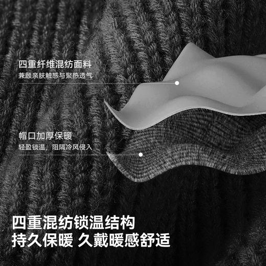 伯希和户外针织帽女2026新款马海毛保暖毛线帽登山护耳防风帽子男 商品图4