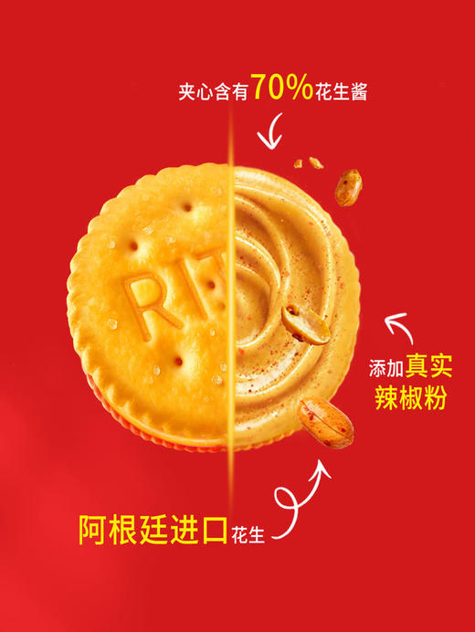 聚便利 x 山姆 乐芝（Ritz）小辣花生酱夹心饼干 尝鲜分装 约40g/包 商品图2