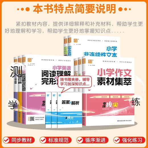 2026秋通成学典专项拔尖特训小学语文阅读80篇小古文100篇英语阅读100篇英语语法阅读理解与完形填空一二三四五六年级通用 商品图2