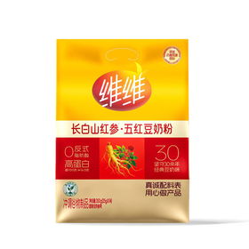 维维350g长白山红参五红豆奶粉