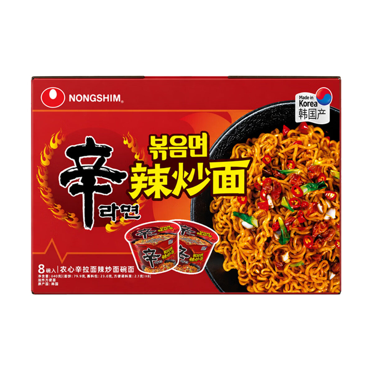 Costco 开市客 农心辛拉面辣炒面 105g*4/8桶