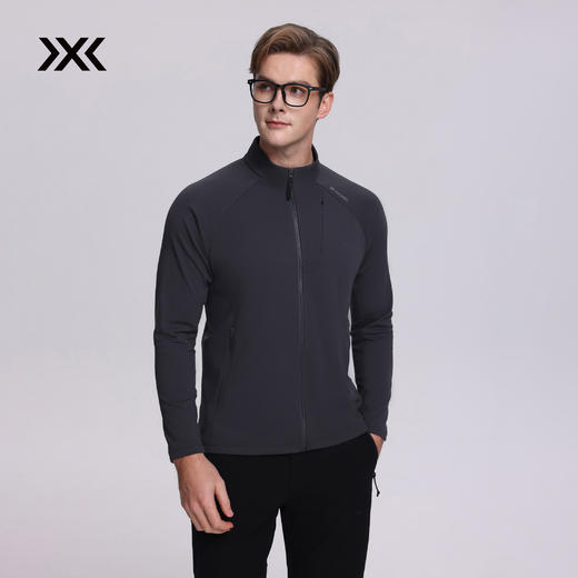 X-BIONIC  艾德 3D 条纹抓绒立领夹克男士秋冬保暖速干弹力舒适 商品图6