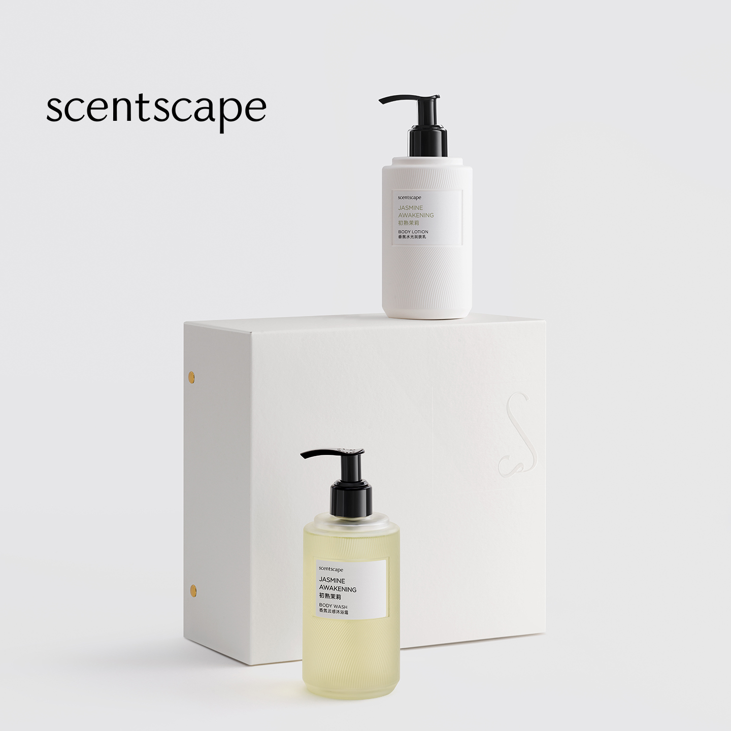 scentscape气味图书馆【洗护礼盒】沐浴露250ml&身体乳250ml