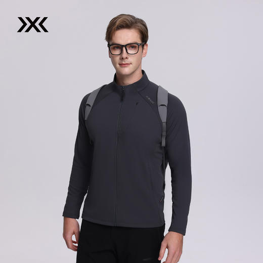 X-BIONIC  艾德 3D 条纹抓绒立领夹克男士秋冬保暖速干弹力舒适 商品图9