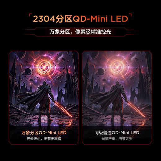 TCL 27英寸 C3A Pro 4K 165Hz FHD 320Hz QD-Mini LED 2304万象分区 XDR 2200nits 电竞显示器 27C3A Pro 商品图2