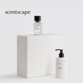 scentscape气味图书馆【香水润肤乳礼盒】淡香水50ml&身体乳250ml