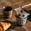 摩登主妇釉下彩陶瓷咖啡杯复古手握杯拿铁拉花杯子家用水杯马克杯 商品缩略图1