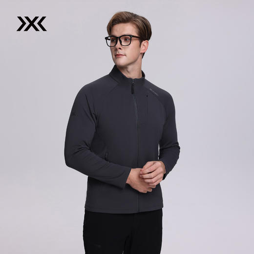 X-BIONIC  艾德 3D 条纹抓绒立领夹克男士秋冬保暖速干弹力舒适 商品图8