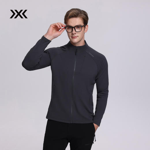 X-BIONIC  艾德 3D 条纹抓绒立领夹克男士秋冬保暖速干弹力舒适 商品图7