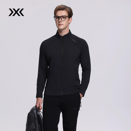 X-BIONIC  艾德 3D 条纹抓绒立领夹克男士秋冬保暖速干弹力舒适 商品图4