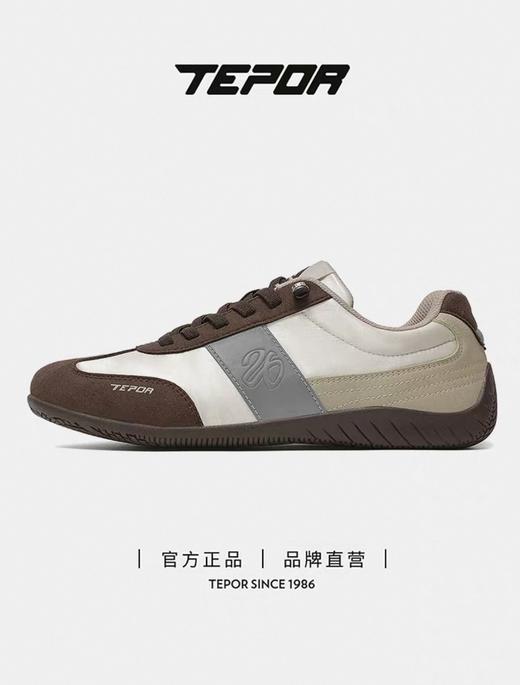 宝藏品牌【天跑 TEPOR  男女款复古德训鞋】FIL*源头代工厂 品质保障 柔韧生胶大底  拼接鞋身工艺 商品图6