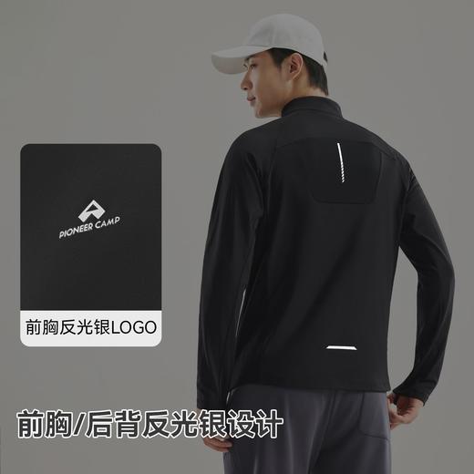 拓路者立领拼接格子加绒外套男新款26年秋冬户外运动内搭保暖上衣 商品图2