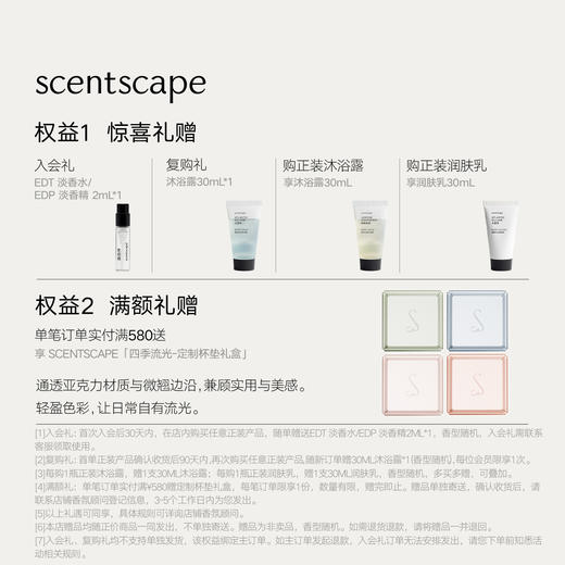 scentscape气味图书馆【洗护合集】香氛云感沐浴露250ml/香氛水光润肤乳250ml 商品图1