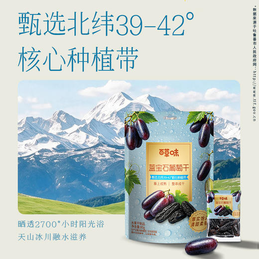 【百草味】蓝宝石葡萄干80g 商品图1
