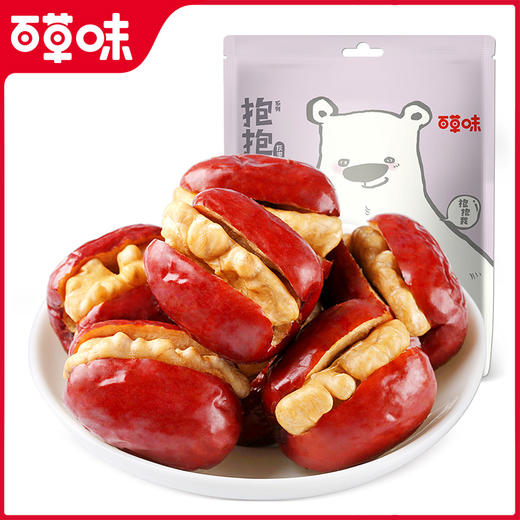 【百草味】抱抱果灰枣夹核桃袋装 118g 商品图1