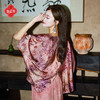 逸红颜《幻绯花》26年夏新款浮光锦渐变缠枝花新中式蝙蝠袖外披女 商品缩略图4