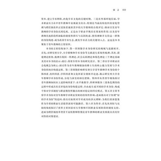 研究型大学青年教师学术身份研究/韩双淼/浙江大学出版社 商品图3