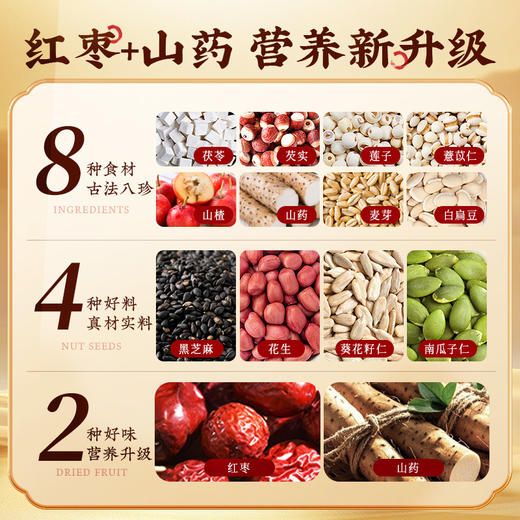 【百草味】红枣山药八珍糕 500g 商品图3