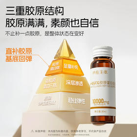 【细腻透亮 充盈肌肤】益优源内在主张 GABA+EGCG胶原蛋白肽饮 口服液剂型 高含量胶原肽