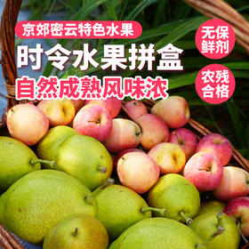 【送礼必备】时令水果礼盒 应季新鲜自然熟海棠果红香酥梨精品水果礼盒   节日礼盒 可支持企业定制
