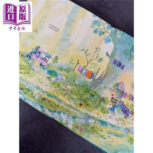 预售 【中商原版】【法文版】蓝乌鸦的生日 法国插画师Julien Arnal绘 Lanniversaire du corbeau bleu 法文原版 水彩治愈绘本 商品图3