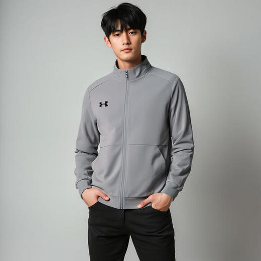 UA安德玛男子春秋休闲运动立领拉链夹克外套23600304-001 商品图0