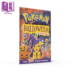 预售 【中商原版】宝可梦万圣节场景贴纸书 Pokemon Halloween Sticker Scene 英文原版 Pokemon 宠物小精灵