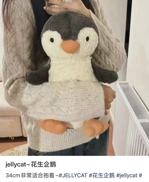 Jellycat正品花生企鹅毛绒玩偶公仔090202 商品图10