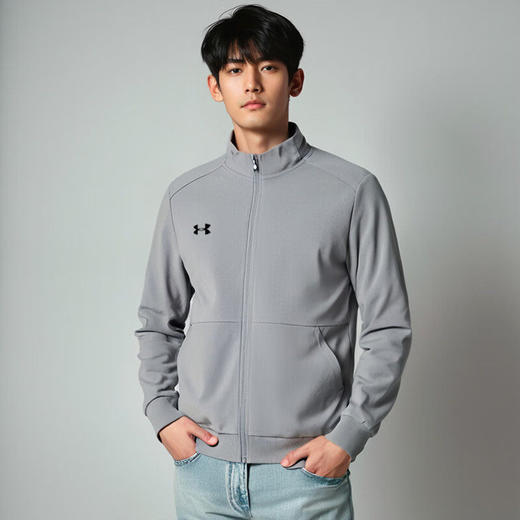UA安德玛男子春秋休闲运动立领拉链夹克外套23600304-001 商品图2