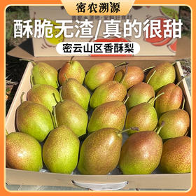 【送礼必备】红香酥梨6斤礼盒装  密云特产  酥脆无渣  香甜爽口  库尔勒香梨 新鲜水果