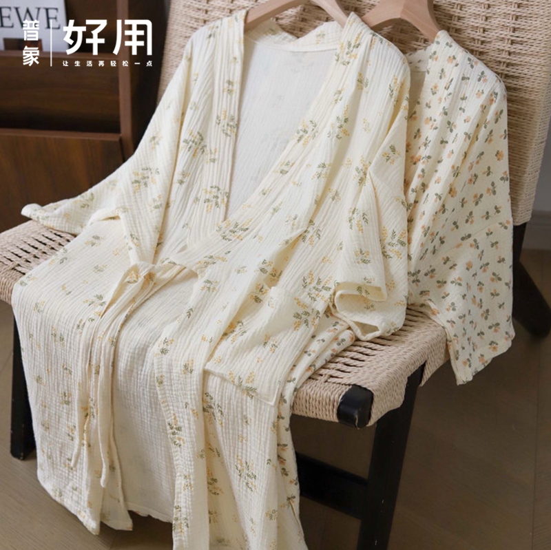 （下单3-5天内发货）KOKAUOO全棉棉纱浴裙 一件=浴巾+睡裙!
