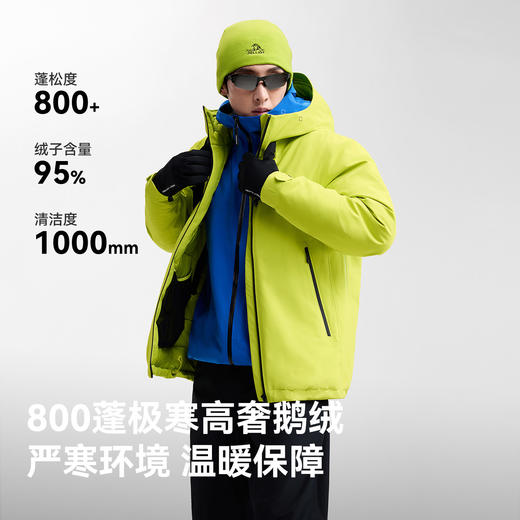 【岩壳2.0进阶鹅绒版】伯希和户外硬壳羽绒服26新款800蓬三防外套 商品图2